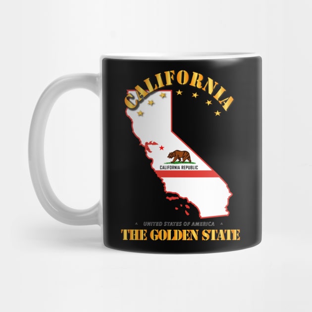 California w Flag - The Golden State by twix123844